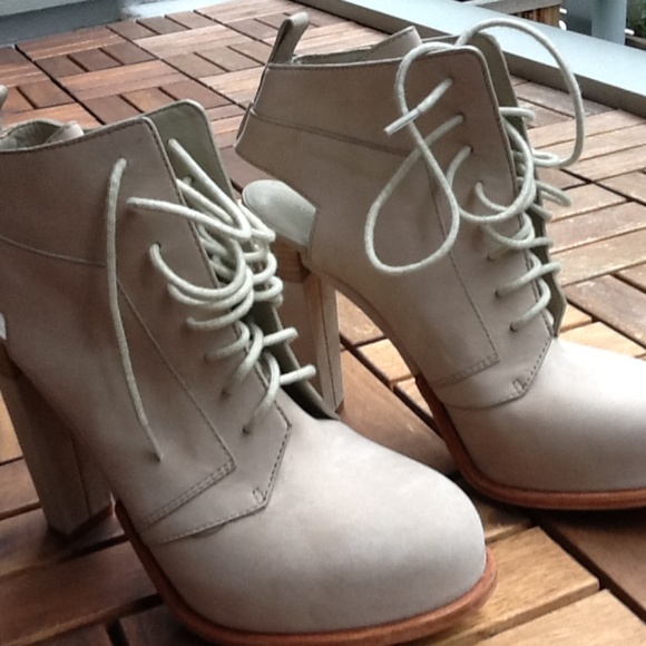 Alexander Wang Dakota - perfect neutral  wood stacked platform - Picture 2 of 4